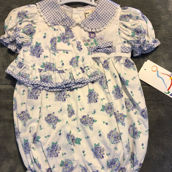 BT Kids Other - NWT Purple, green, and white 12 month romper